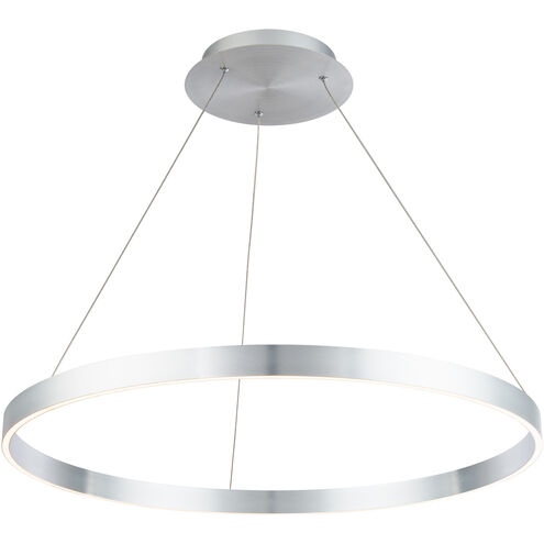 Sirius LED 31 inch Brushed Aluminum Pendant Ceiling Light, dweLED