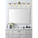 Gene 5 Light 47 inch Satin Gold Bath Sconce Wall Light