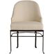 Carrick Oxford White and Blackened Iron Dining Chair