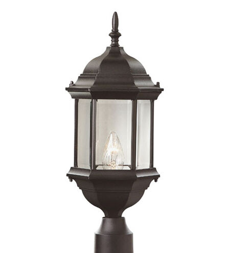 Josephine 1 Light 23 inch Black Outdoor Postmount Lantern