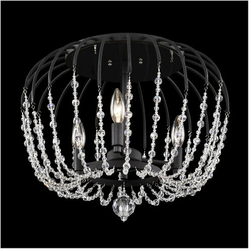 Voliere 3 Light 18.25 inch Matte Black Semi-Flush Mount Ceiling Light