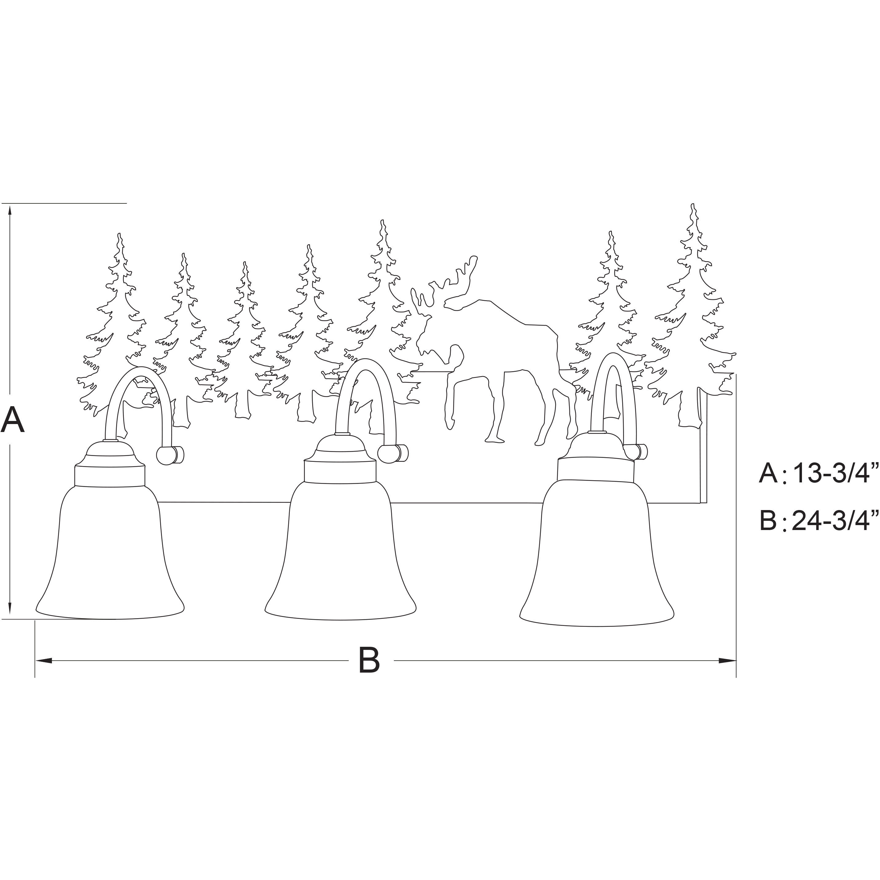 Yellowstone LED 24.75 inch Burnished Bronze Bathroom Light Wall Light