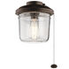 Yorke LED Tannery Bronze Powder Coat Fan Light Kit