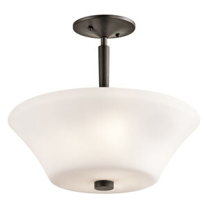 Aubrey LED 15 inch Olde Bronze Semi Flush Light Ceiling Light