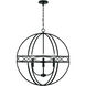 Avery 4 Light 26 inch Matte Black Pendant Ceiling Light