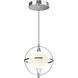 Aries LED 7.88 inch Chrome Pendant Ceiling Light