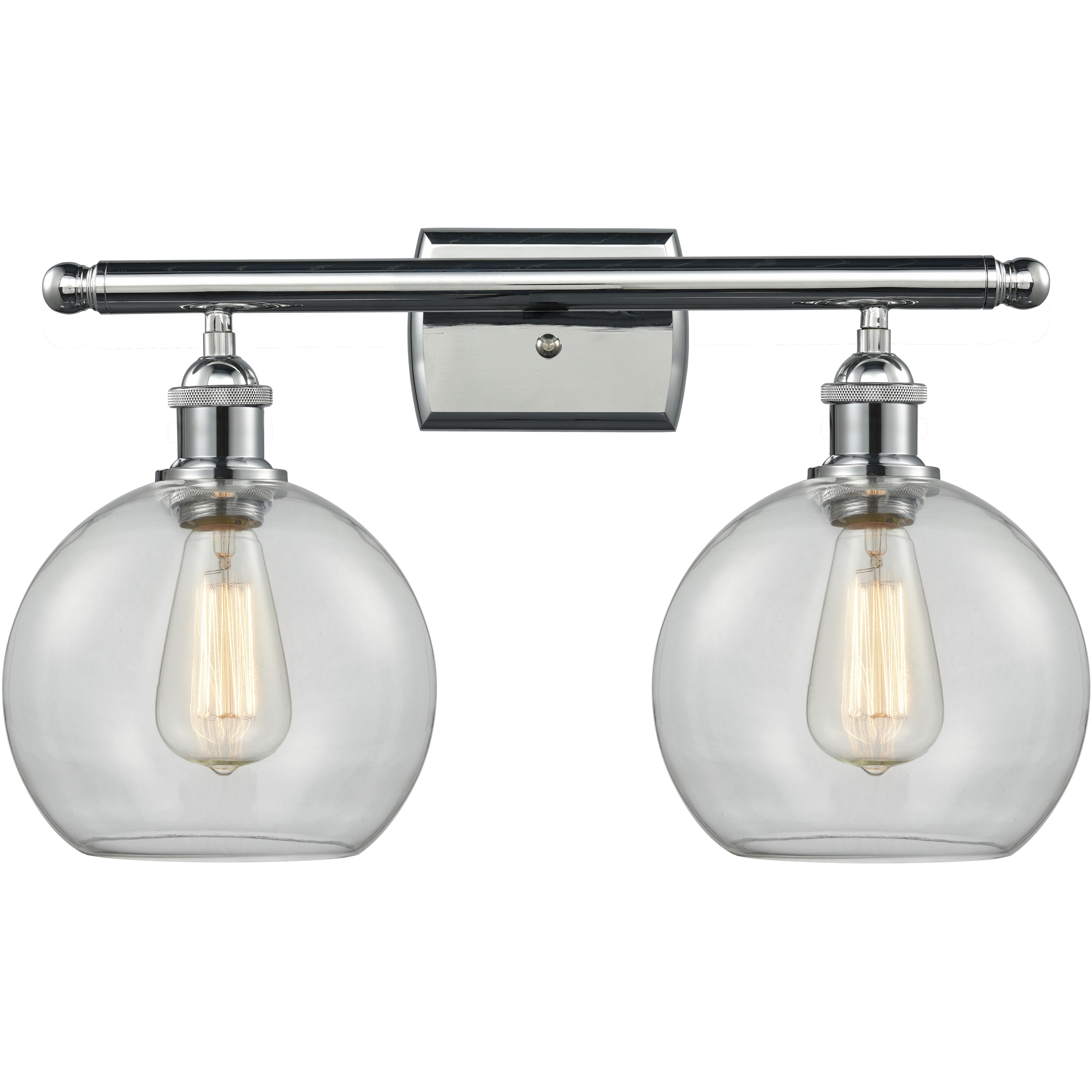 Ballston Athens LED 16 inch Polished Chrome Bath Vanity Light Wall Light in Clear Glass, Ballston