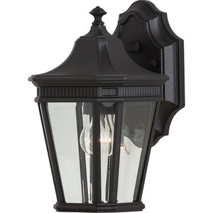 Cotswold Lane 1 Light 11.5 inch Black Outdoor Wall Lantern, Small