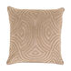 Skinny Dip 20 X 20 inch Taupe and Ivory Throw Pillow