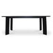 Delta 84 X 39.5 inch Black Outdoor Dining Table, Oval