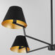 Bliss 4 Light 48 inch Matte Black Chandelier Ceiling Light