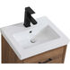 Boise 18 X 18 X 33 inch Walnut Brown and Black Vanity Sink Set