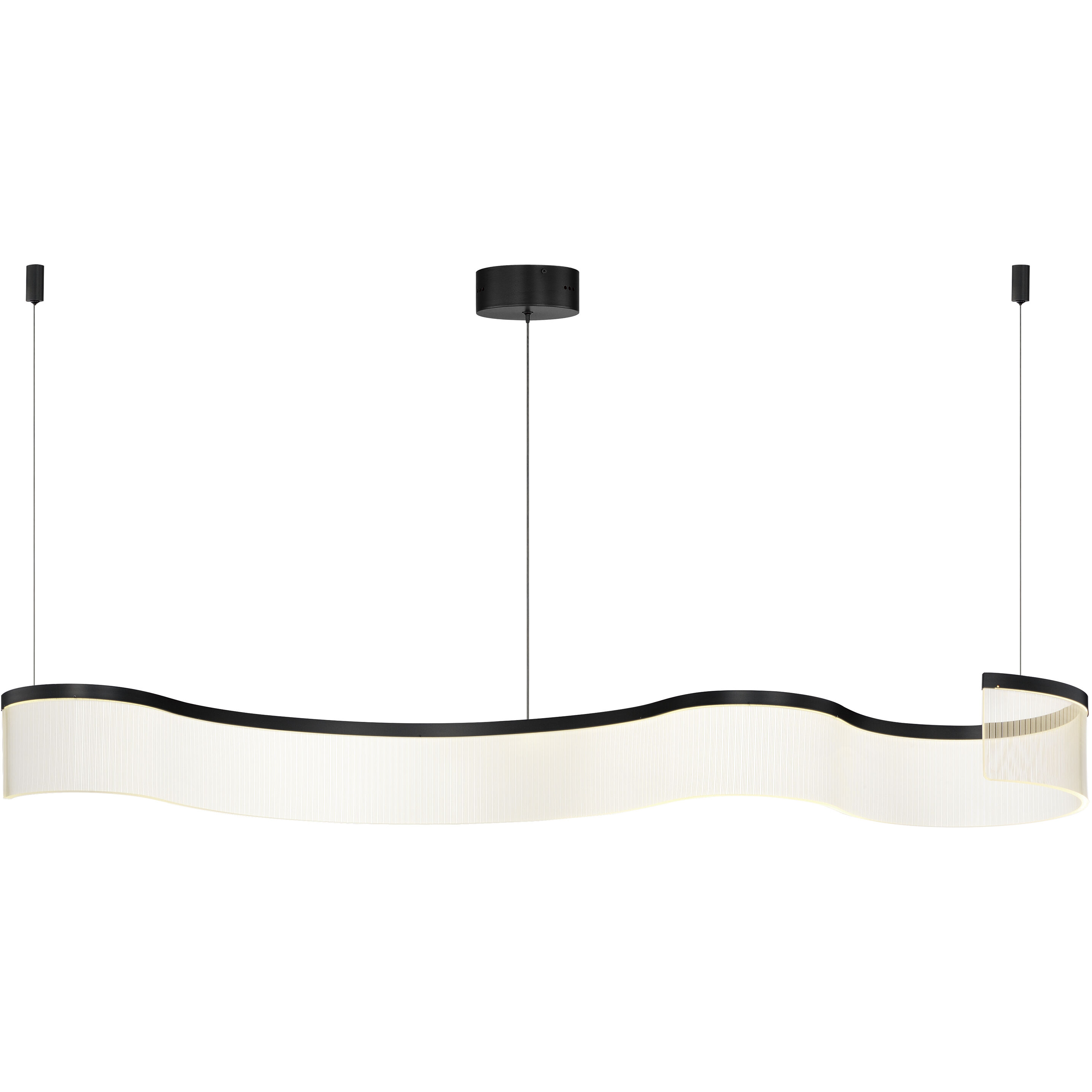 Sonata LED 17 inch Black Single Pendant Ceiling Light
