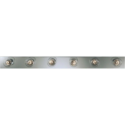 Broadway 6 Light 48 inch Polished Chrome Bath Vanity Wall Light