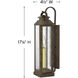 Heritage Revere Outdoor Wall Mount Lantern in Sienna, Small
