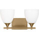 Drew & Jonathan Toffino 2 Light 16.00 inch Bathroom Vanity Light