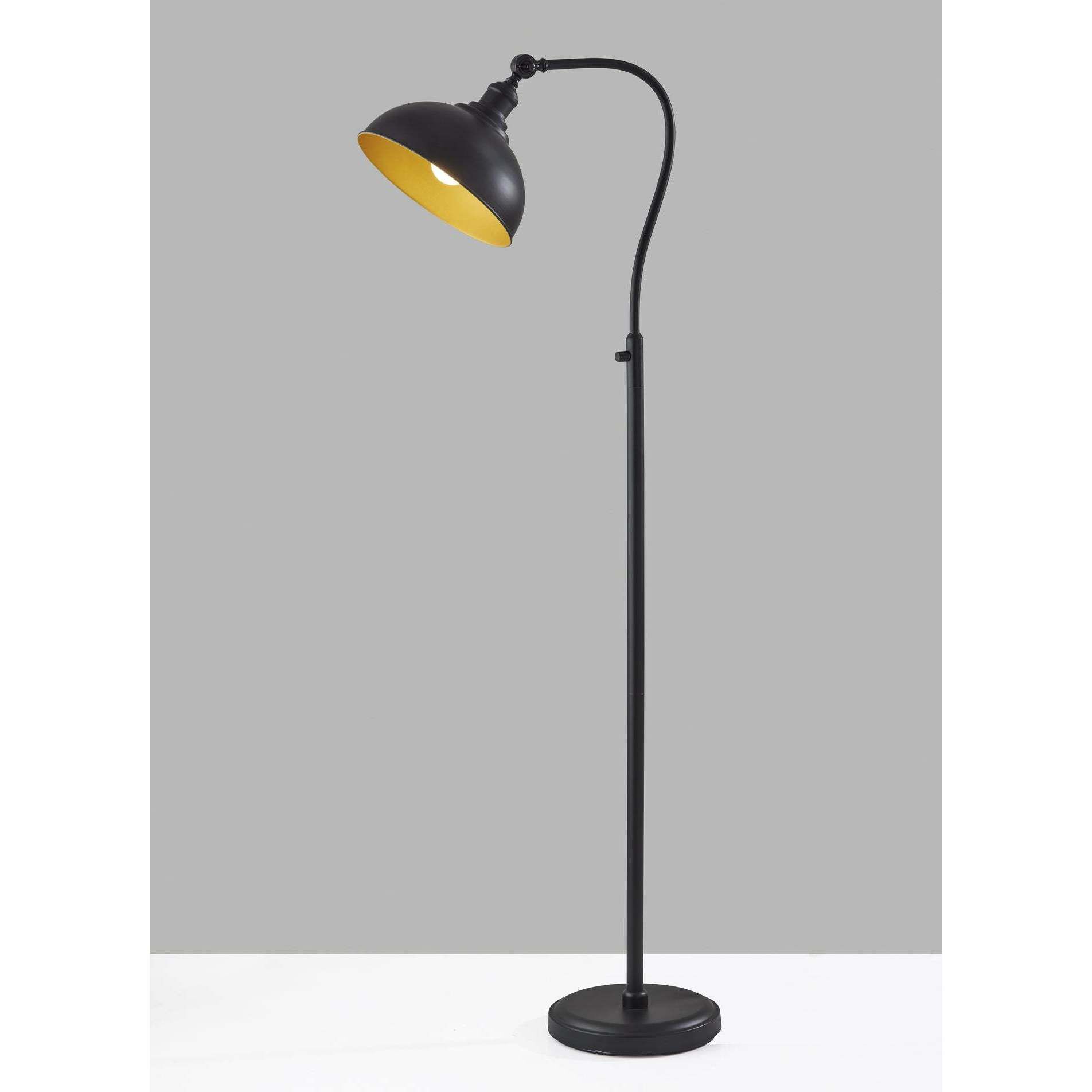 Wallace 56.5 inch 100 watt Black Floor Lamp Portable Light