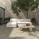 Miles White Outdoor Modular, 2 Piece