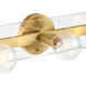 Demi 3 Light 24 inch Brushed Gold Vanity Light Wall Light
