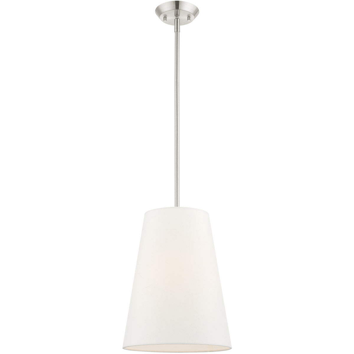 Prato 1 Light 11 inch Brushed Nickel Pendant Ceiling Light