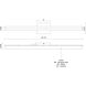 Saphir LED 34.25 inch Chrome Bath Vanity Light Wall Light