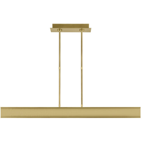 Mick De Giulio I-Beam LED 46.9 inch Plated Brass Linear Suspension Ceiling Light in 277V, Integrated LED