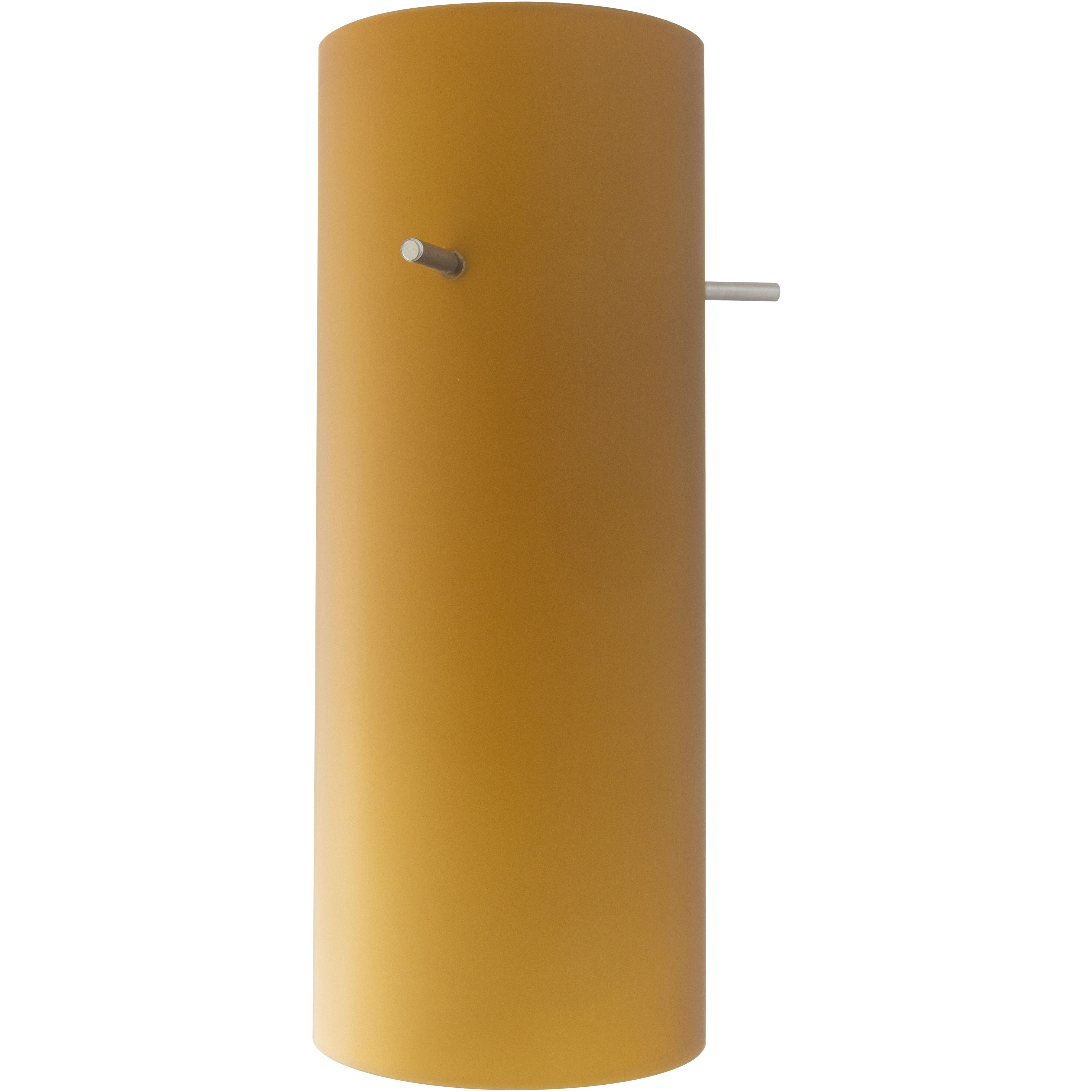 Cylinder 4 inch Pendant Ceiling Light in Amber, Cylinder