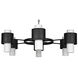 Socrates 12 Light 62 inch Matte Black Chandelier Ceiling Light