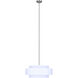 Landra 3 Light 22 inch Brushed Nickel Chandelier Ceiling Light