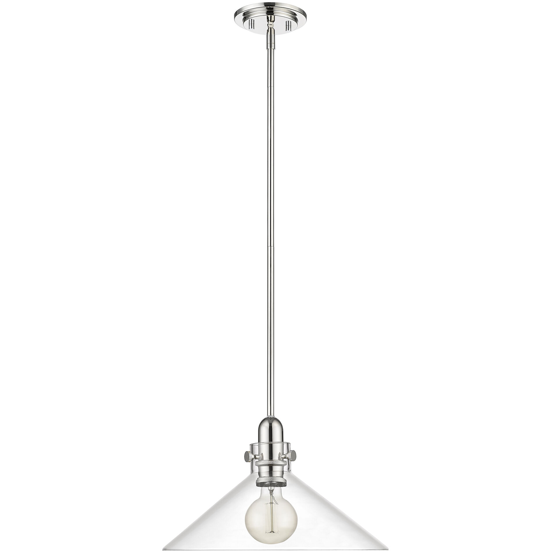Dwyer 1 Light 15 inch Polished Nickel Pendant Ceiling Light