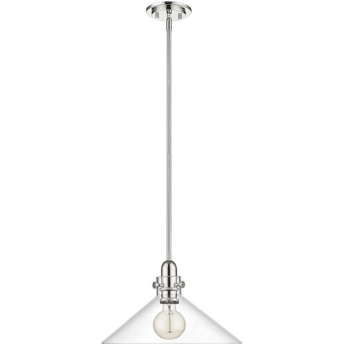Dwyer 1 Light 15 inch Polished Nickel Pendant Ceiling Light