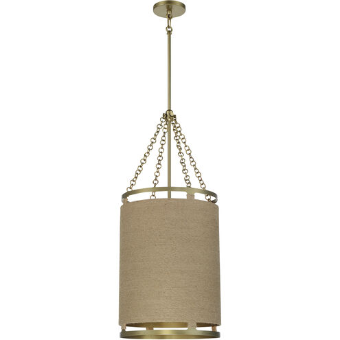 Windward Passage 4 Light 15 inch Soft Brass Pendant Ceiling Light