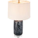 Ellis 28 inch 60 watt Blue/Cream Table Lamp Portable Light