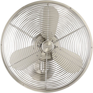 Bellows IV 17.5 inch Brushed Polished Nickel Wall Fan