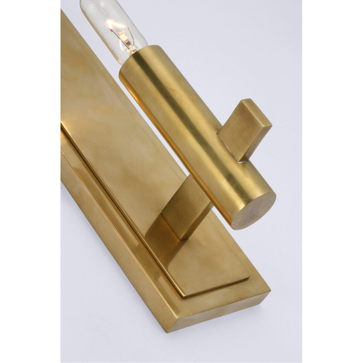 Chapman & Myers Sonnet LED 3 inch Antique-Burnished Brass Single Sconce Wall Light in (None), Petite