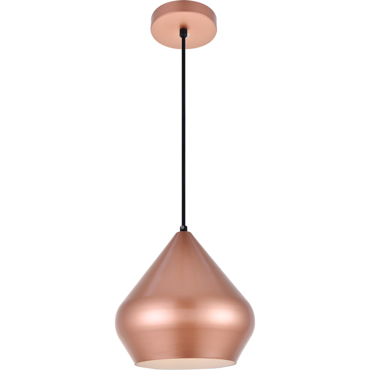 Axiom 1 Light 10 inch Honey Gold Pendant Ceiling Light