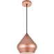 Axiom 1 Light 10 inch Honey Gold Pendant Ceiling Light