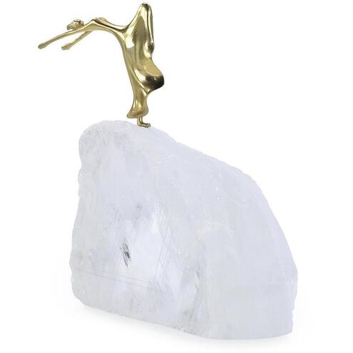 Ethereal Dancer 7.5 X 7.25 inch Sculpture, on Selenite, III