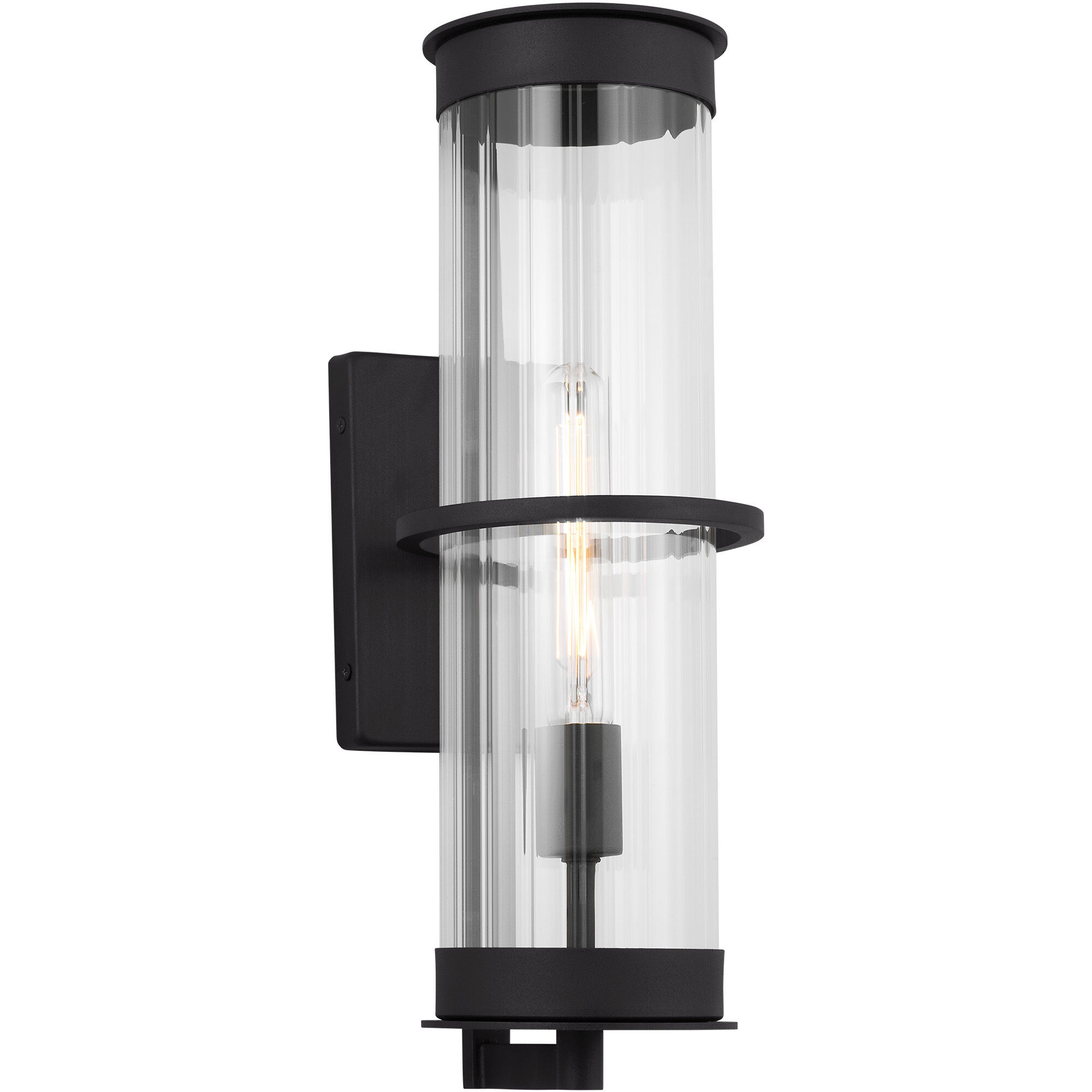 Alcona 1 Light 18 inch Black Outdoor Wall Lantern