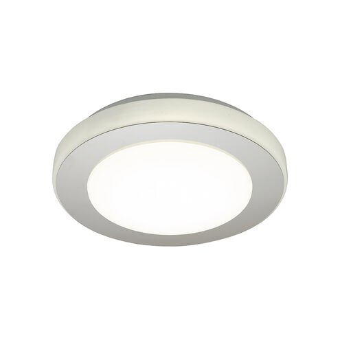 LED Carpi LED 12 inch Chrome and White Flush Mount Ceiling Light