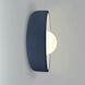 Ambiance Collection - Coupe Wall Sconce Wall Light in Midnight Sky/Matte White, Form+Finish+Function