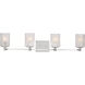Lando 4 Light 35 inch Satin Brass Wall Bath Fixture Wall Light