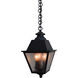 Inverness 3 Light 8 inch Satin Black Pendant Ceiling Light in Clear