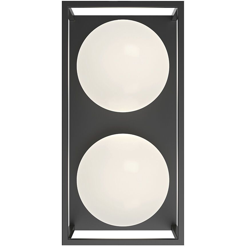 Alora Mood Amelia 2 Light 6.38 inch Black Exterior Wall Sconce