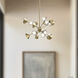 Geode LED 25 inch Brushed Gold Chandelier Ceiling Light