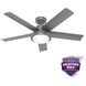 Seawall 52 inch Matte Silver Outdoor Ceiling Fan