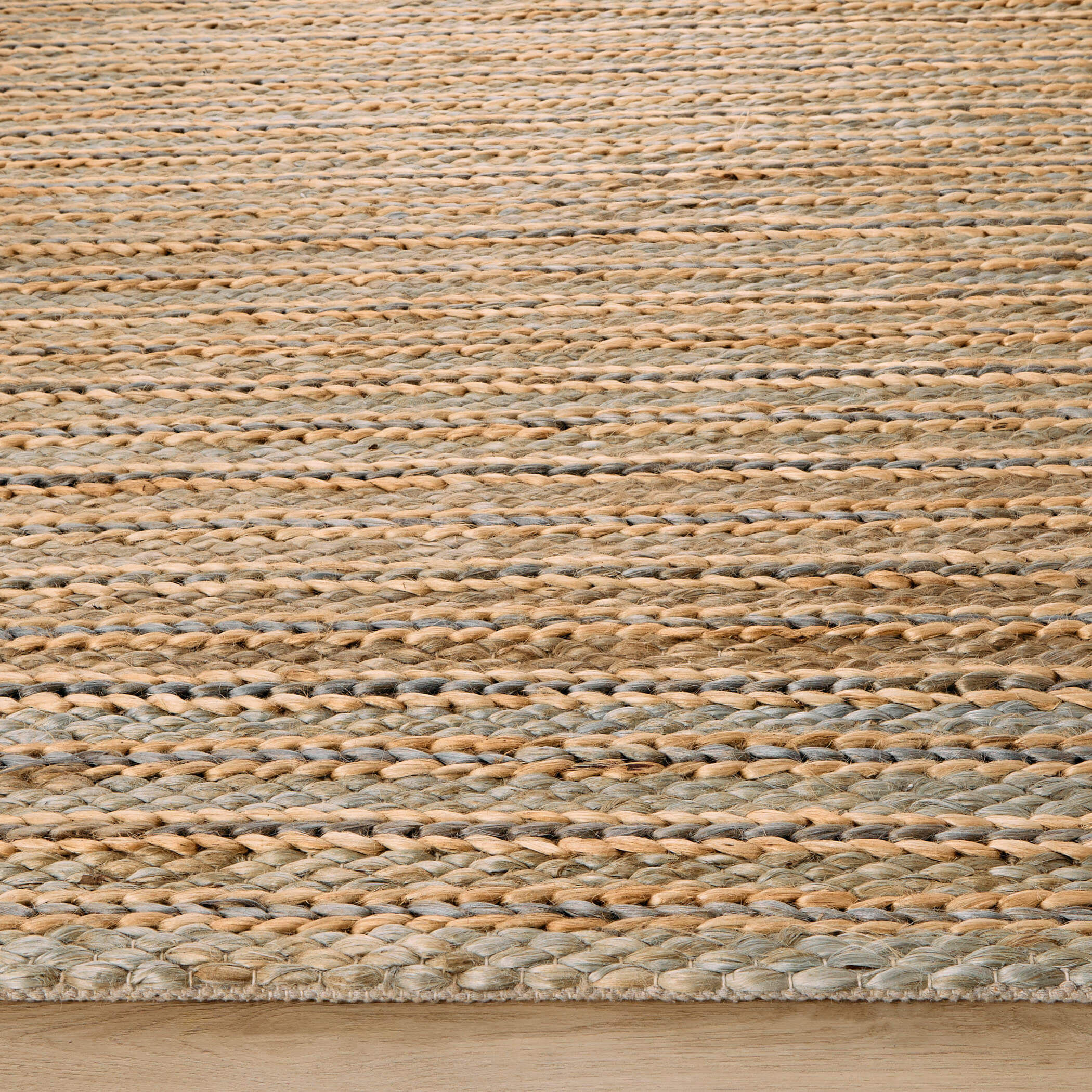 Natural Luxe 90 X 63 inch Blue Rug in 5 x 7