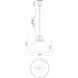 Alora Mood Lancaster 1 Light 15 inch Chrome Pendant Ceiling Light