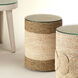 Saint Bart's 18 X 14 inch Off-White & Natural Side Table
