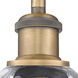 Ballston Waverly 1 Light 6 inch Brushed Brass Sconce Wall Light